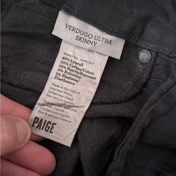 Paige Verdugo Ultra Skinny Crinkle Jeans Size 28 - Picture 7 of 9